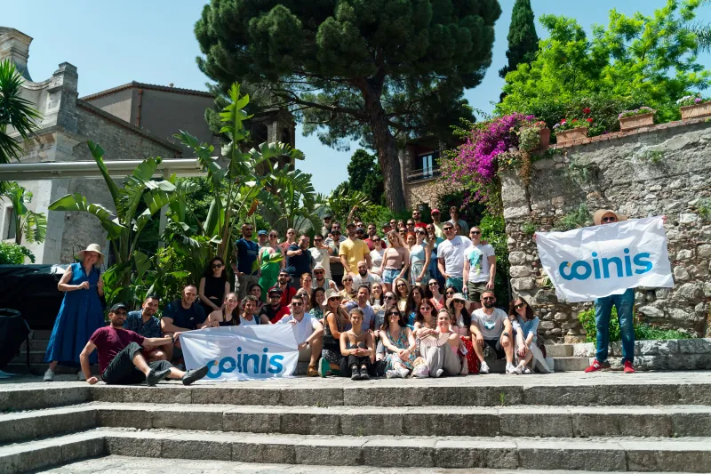 Estitor team group photo from team building